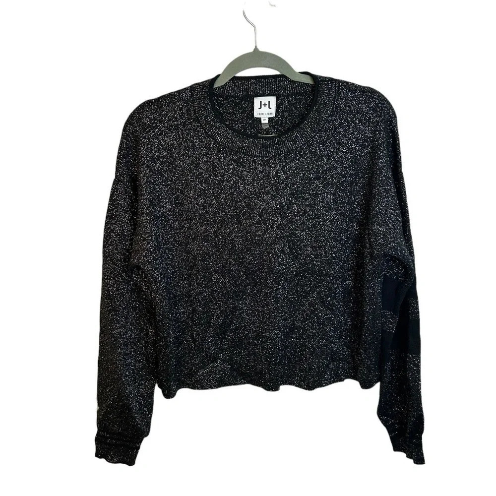 Nwt John + Jenn Metallic Crewneck Sweater